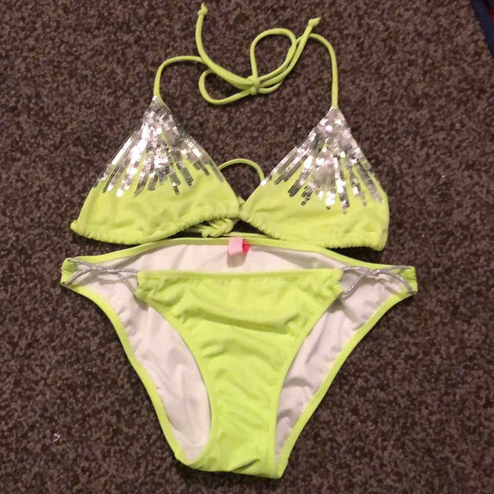 Lime green Victoria Secret 2 piece bikini